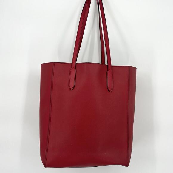 Michael Kors Sinclair Red Large Leather Tote Bag - Picture 4 of 7